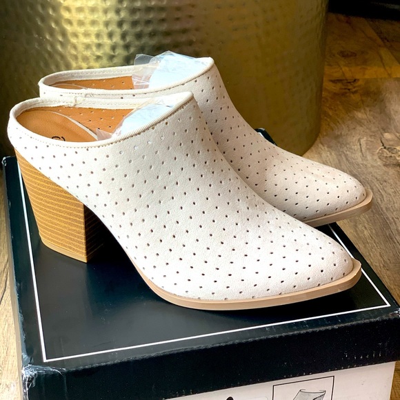 Qupid womens mule wedges - Picture 1 of 2